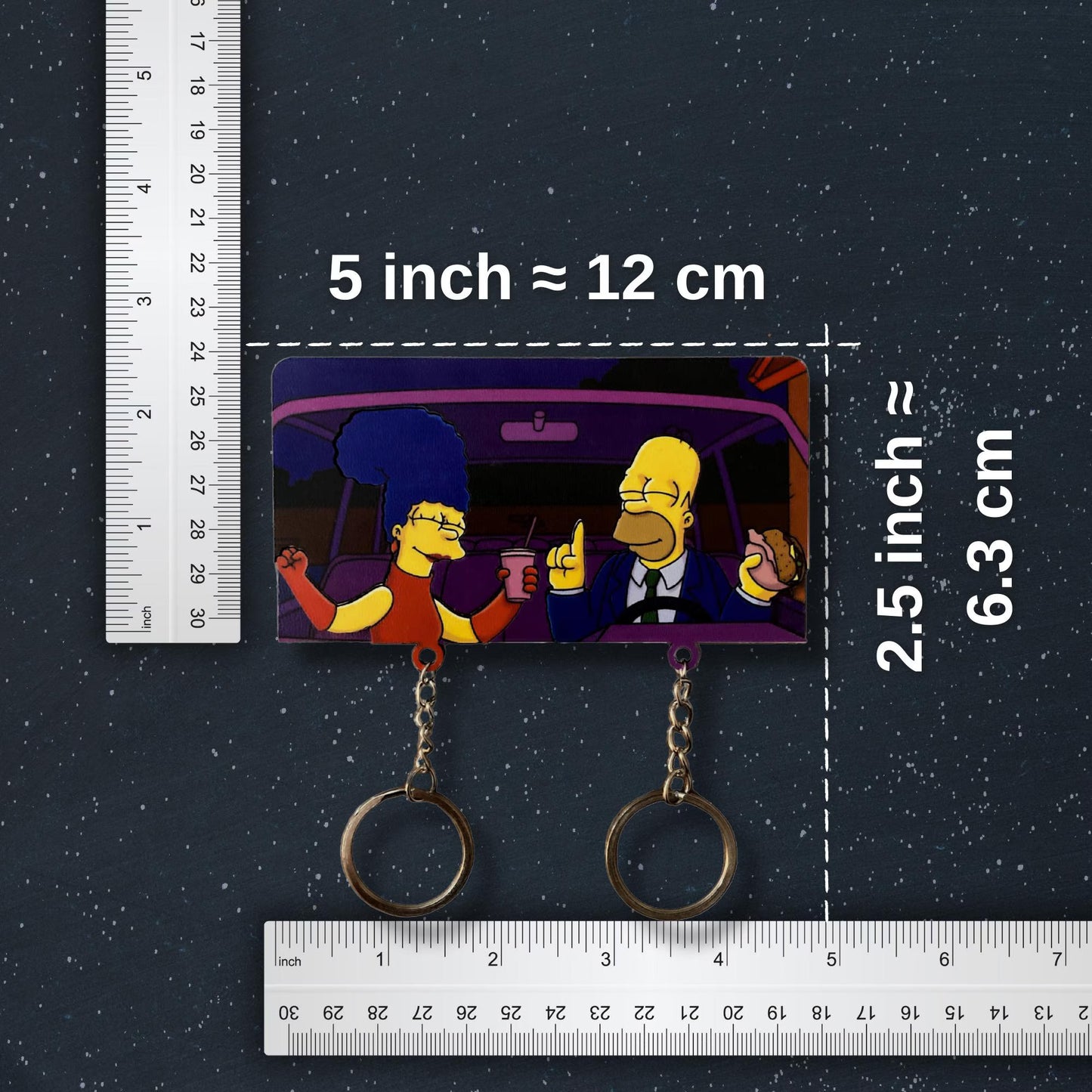 Simpsons Dancing Handmade Keychain Holder