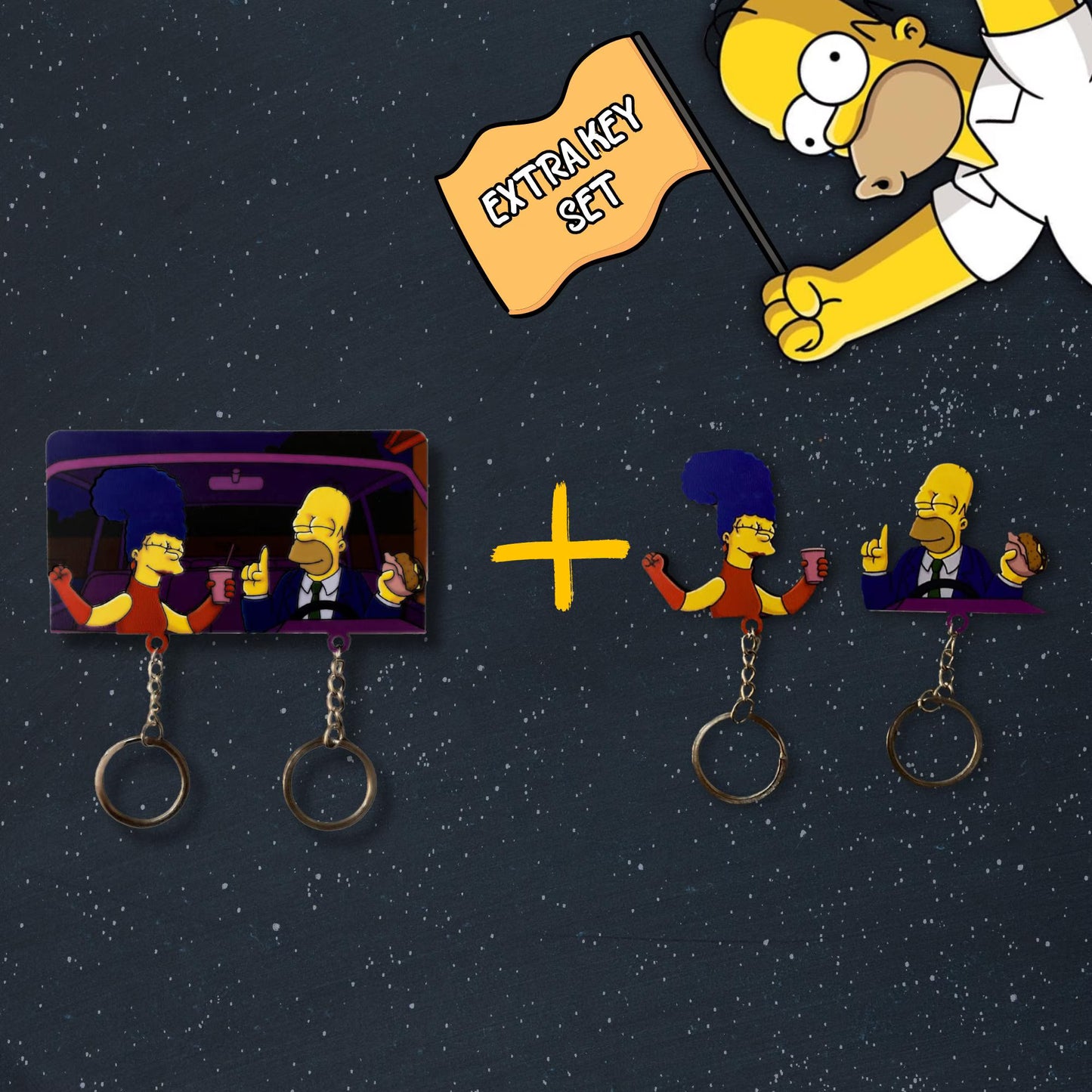 Simpsons Dancing Handmade Keychain Holder