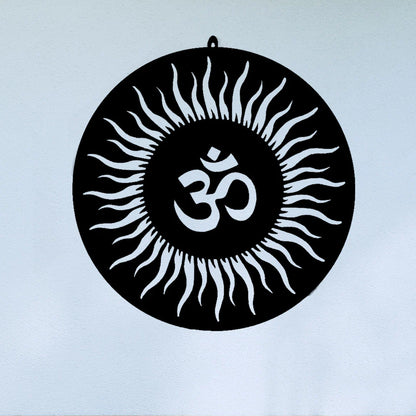 Illuminate Your Space with OM LED Wall Light for Spiritual Bliss Enhance Your Meditation Space  art 