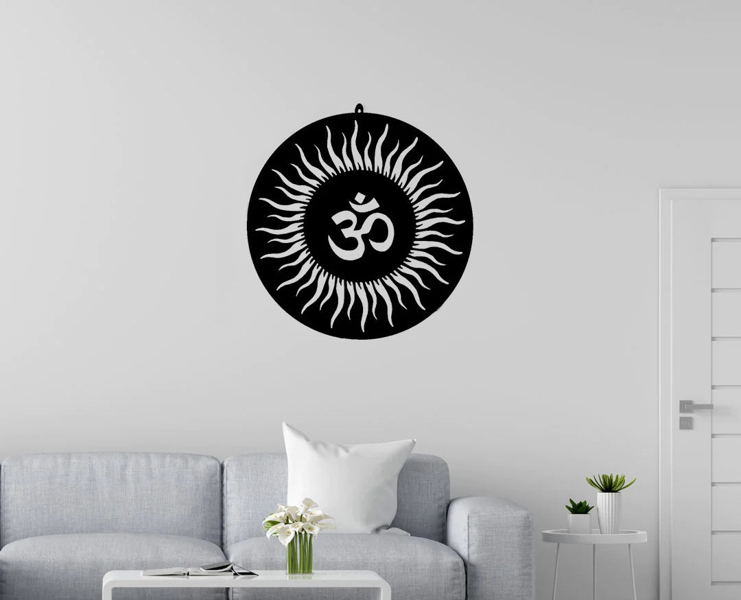 OM LED Wall Light Divine Wall Lighting Spiritual LED Decor Hindu Symbol Wall Light Sacred 