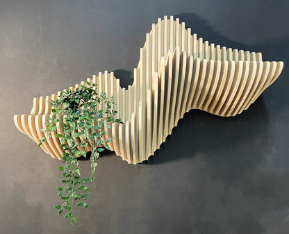 parametric wooden large wall art for living room