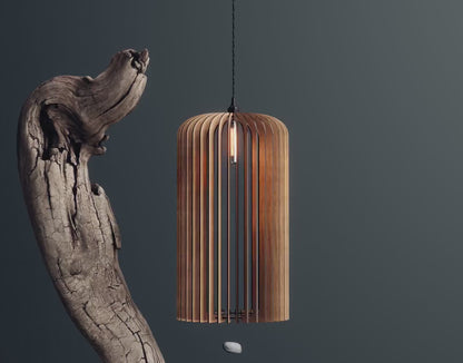 Modern Wooden Chandelier Lampshade