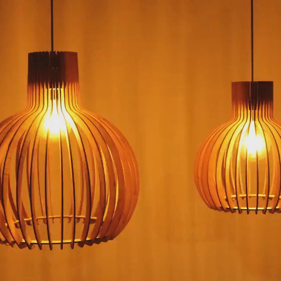 Hanging pendant lampshade Pendant light for dining room Wooden pendant light for living room