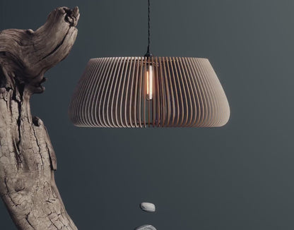 Handmade Wooden Hanging Round Lampshade