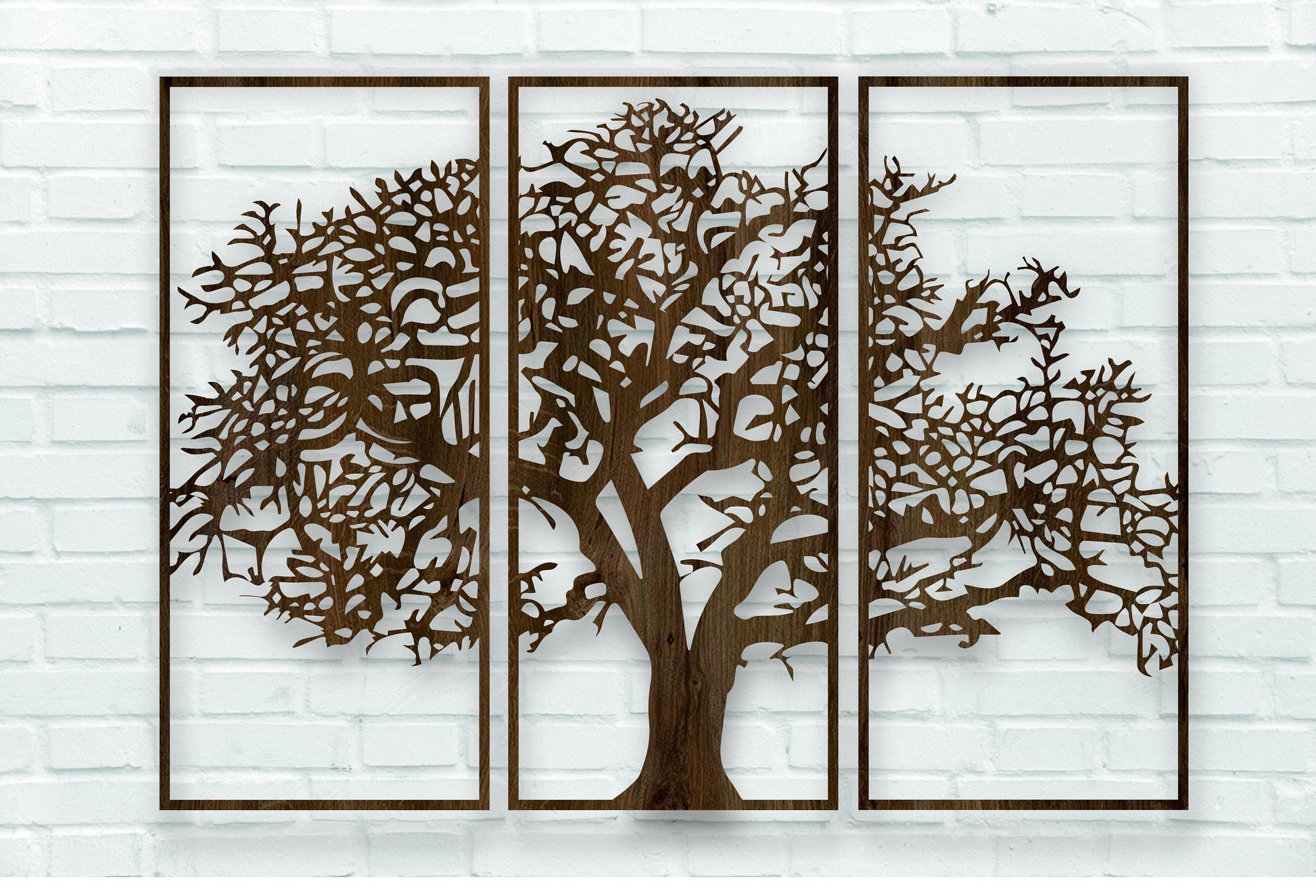 Wooden wall art panels