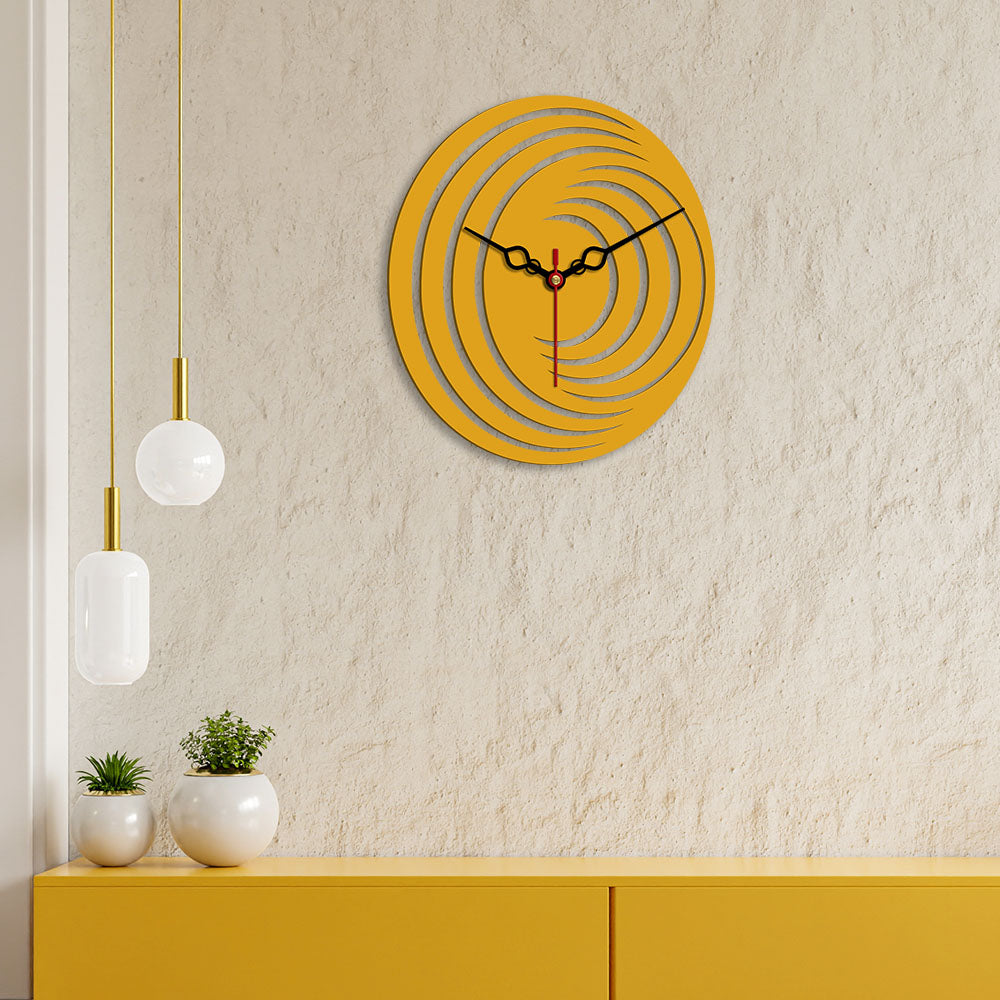 3D Shape Design Wooden Wall Clock