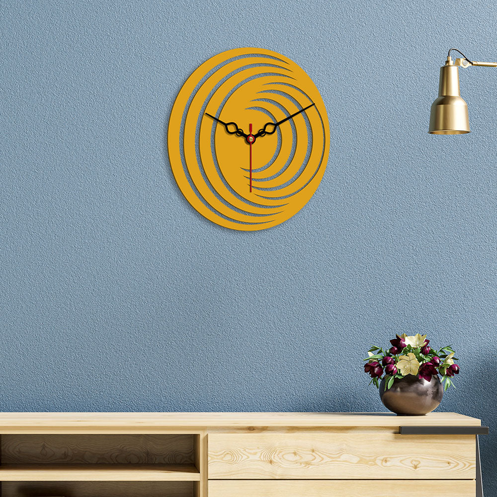 3D Shape Design Wooden Wall Clock