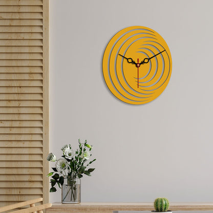 3D Shape Design Wooden Wall Clock