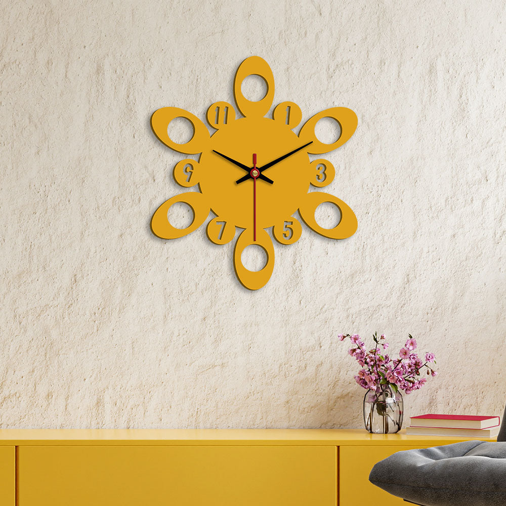 Circular Pattern Designer Wooden Wall Clock