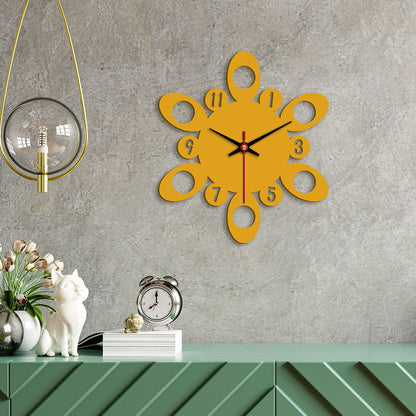 Circular Pattern Designer Wooden Wall Clock