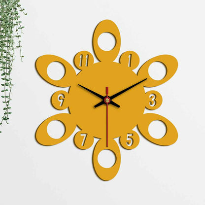 Circular Pattern Designer Wooden Wall Clock