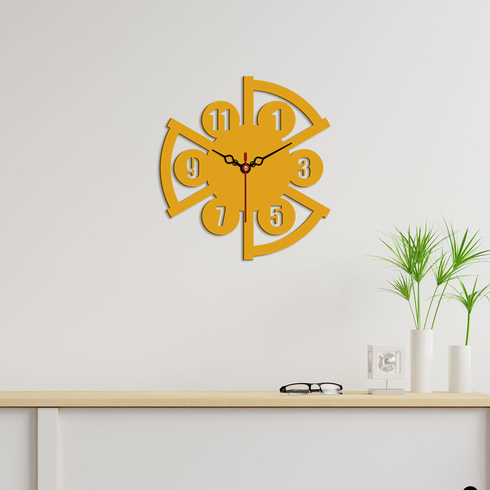 Modern Style Shape Designer Wooden Wall Clock