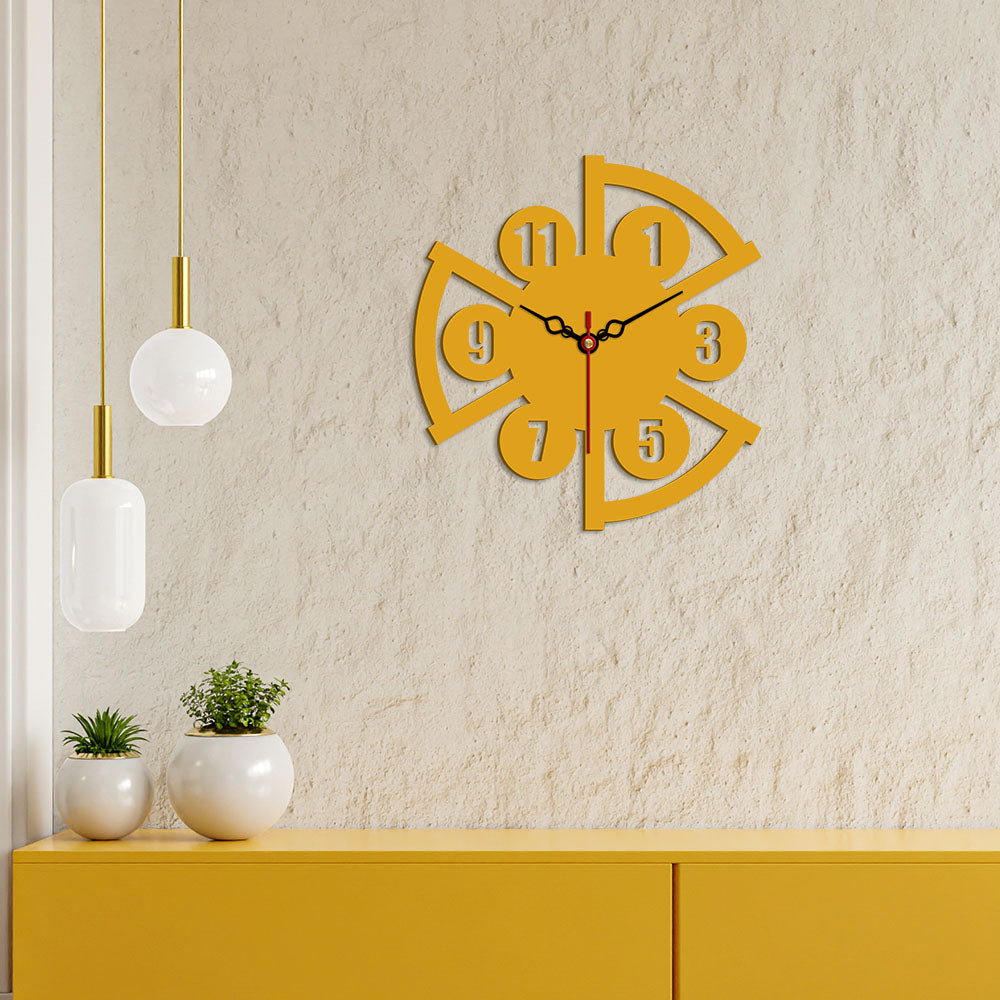 Modern Style Shape Designer Wooden Wall Clock