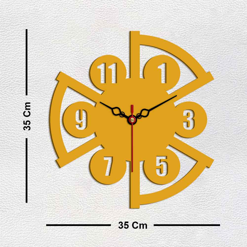 Modern Style Shape Designer Wooden Wall Clock