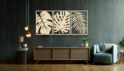 large leaf wall art wooden wall art black pine wooden wall art wall art store near me  grham decor graham decors graham decor