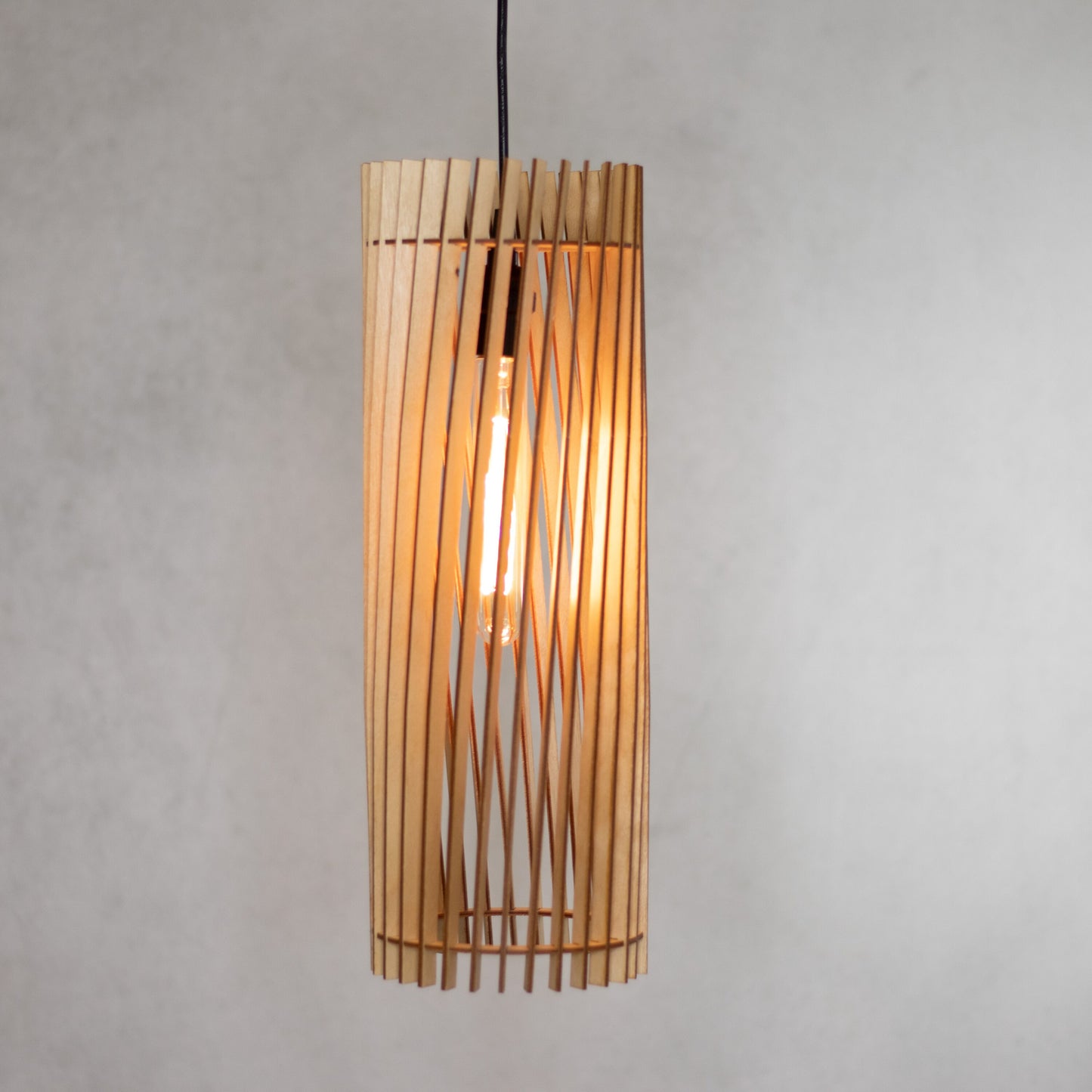 Contemporary wood pendant chandelier Minimalist pendant light design