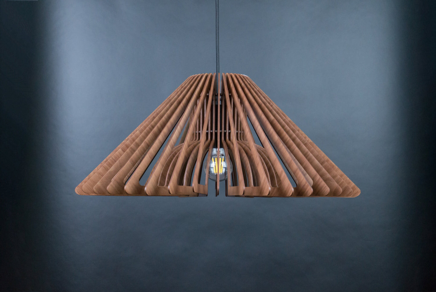 Handcrafted wooden lampshade