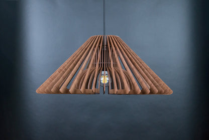 Handcrafted wooden lampshade