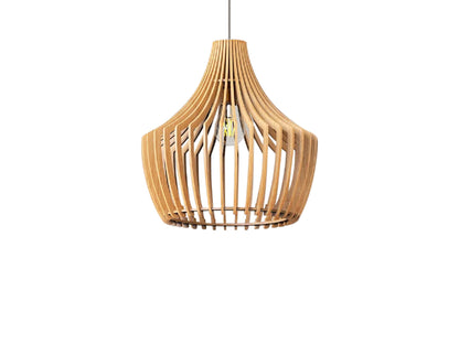 Pendant light fixture Wooden lampshade Pendant lamp for dining room Indoor pendant light