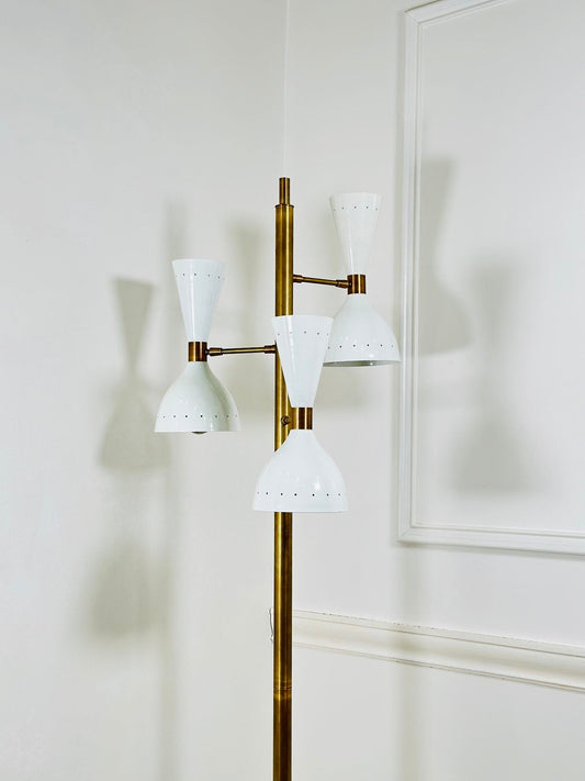 Modern Brass Handcrafted Floor Lamp